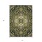 Homeroots 3' X 5' Olive Green Ivory And Brown Oriental Washable Indoor Outdoor Area Rug 600174 - alternate 3