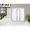 Vdomdoors Front Exterior Prehung Metal-Plastic Double Doors / MANUX 8088 White Silk / Office Commercial and R MANUX8088DEXD-WS-RH-W72xH80 - alternate 2