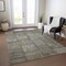 Homeroots 5' X 8' Taupe Brown And Beige Patchwork Washable Indoor Outdoor Area Rug 581624 - alternate 3