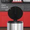 Happimess Oscar Round 8-Gallon Step-Open Trash Can with FREE Mini Trash Can, Platinum Silver HPM1003B - alternate 4