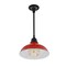 Jonathan Y Jasper 12.25" 1-Light Farmhouse Industrial Indoor/Outdoor Iron LED Pendant, Red JYL7611E - alternate 5