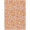 Homeroots 5' X 8' Orange Pink And Beige Abstract Washable Indoor Outdoor Area Rug 602582 - alternate 3