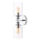 Jonathan Y Jules Edison 16.5" Cylinder 2-Light Iron/Seeded Glass Farmhouse Contemporary LED Wall Sconce, Chrome JYL7577D - alternate 7