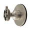 Kingston Brass Single-Handle Six-Way Diverter Valve with Knurled Handle and Round Trim Kit, Brushed Nickel KS4038RKX - alternate 1