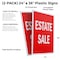 Signmission Estate Sale, Plastic Signs Only 24 Inch x 36 Inch, Corrugated Plastic, 2PK CSB-2436-2PACK-Estate Sale - alternate 2