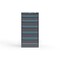 Strong Hold 6 drawer cabinet - (1x 5ft, 1x 7ft, 4x 9ft) - Blue accents - E-Lock w/ Tracking S3060-PPTAS-0601FS - alternate 1