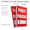 Signmission Public Parking With Price, Plastic Signs Only 24 Inch x 36 Inch, Corrugated Plastic, 2PK CSB-2436-2PACK-Public Parking With Price - alternate 2
