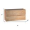Homeroots 36" Oak Wood Freestanding Bathroom Vanity With White Sink And Two Drawers 627482 - alternate 2