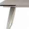 Homeroots 94" Gray Glass And Metal Self-Storing Leaf Sled Base Dining Table 487360 - alternate 4