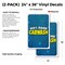 Signmission Hand Car Wash, Vinyl Decals Only 24 Inch x 36 Inch, Vinyl Decal, 2PK DSB-2436-2PACK-30387 - alternate 2