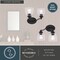 Vaxcel Bellwood 13.5 in. 2-Light Traditional Black Bathroom Vanity Fixture, Glass Shade W0517 - alternate 3