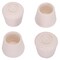 Prosource Furniture Leg Tip, Round, Rubber, White, 3/4 in Dia, 0.76 in H FE-50643-B - alternate 1