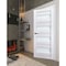 Sartodoors Interior Solid French Door Frosted Glass White 30x84 Solid Core Modern Interior VEREGIO7455ID-WS-3084 - alternate 3