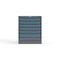 Strong Hold 7 drawer cabinet - (5x 3ft, 2x 4ft) - Blue accents - Keyed Different S3036-PPDAS-0702FS - alternate 1