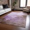 Homeroots 5' X 8' Lavender Brown And Ivory Abstract Washable Indoor Outdoor Area Rug 604798 - alternate 6