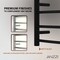 Anzzi Glow 4-Bar Stainless Steel Wall Mounted Towel Warmer in Matte Black TW-AZ018MBK - alternate 7