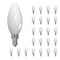 Bulbrite LED Filament 4.5W Dimmable B11 Light Bulb, Milky Glass, Candelabra E12 Base, 3000K, 400lu, 24PK 861742 - alternate 1