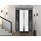 Vdomdoors Steel Door Deux 1744 Natural Oak 2 Sidelight Exterior Black Windows Stainless Inserts Single Modern DEUX1744EXD-OAKB-W14+36+14xH80-RH-O - alternate 3