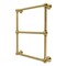 Kingston Brass 18" x 24" Brass Wall Mount 3-Tier Towel Rack, Brushed Brass DTC24183BB - alternate 1