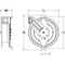 Coxreels Air Driven Hose Reel, 3/8" Hose Diameter, 25 ft. Length, Aluminum EZ-SG13L-L125 - alternate 2
