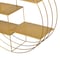 Vintiquewise 4-Tier Floating Circular Silhouette Wall Shelf - Metal Wall-Mounted Display Shelf,  QI004691.GD - alternate 4