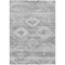 Homeroots 5' X 8' Silver Gray And Charcoal Southwestern Washable Indoor Outdoor Area Rug 588727 - alternate 6
