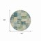 Homeroots 8' Blue Round Geometric Washable Indoor Outdoor Area Rug 608264 - alternate 7