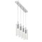 Jonathan Y Mium 29.5" 4-Light Modern Style Iron/Crystal/Glass Integrated LED Linear Pendant, Chrome JYL1706A - alternate 4