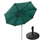 Villacera 9-Foot Outdoor Patio Umbrella with Base, Green 83-OUT5440B - alternate 1
