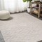 Jonathan Y Ararat High-Low Pile Moroccan Diamond Modern Beige 4 ft. x 6 ft. Indoor/Outdoor Area Rug SBH105A-4 - alternate 3