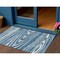 Homeroots 3' X 5' Navy Blue Denim Blue And Ivory Faux Bois Washable Indoor Outdoor Area Rug 614491 - alternate 1