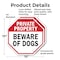 Signmission Private Property Beware of Dogs, 10 inch X 10 inch, Plastic Sign, 2PK OC-P-2PACK-10-151 - alternate 3