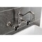 Kingston Brass Two-Handle Wall Mount Bridge Kitchen Faucet, Polished Nickel KS1246PKX - alternate 3