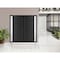 Vdomdoors Front Exterior Prehung Metal-Plastic Double Doors / MANUX 8111 Matte Black / 2 Sidelites Exterior W MANUX8111DEXD-BLK-RH-W12+72+12xH80 - alternate 2
