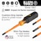 Klein Tools Screwdriver Set, Slim-Tip Insulated Phillips, Cabinet, Square, 4-Piece 33734INS - alternate 5