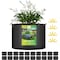 Ipower 25 Gallon Grow Bags 300G Thickened Sturdy Plant Fabric Pots with 20 Labels, Black, 20PK GLGROWBAG25X5BLKV5X4 - alternate 1