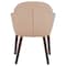 Leisuremod Elias Dining Chair Upholstered in Leather Velvet and Powder Coated Iron Legs EDC21LTP - alternate 4
