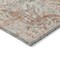 Homeroots 8' Coral And Gray Round Damask Washable Indoor Outdoor Area Rug 603757 - alternate 3