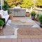 Homeroots 9' X 12' Brown And Gray Abstract Washable Indoor Outdoor Area Rug 632171 - alternate 3