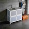 Wrightmaster 32.6 in. W x 16.9 in. D x 33.2 in. H Drop-In Utility Sink with Faucet, Assembled Cabinet in Silver ZROP460814 - alternate 5