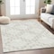 Homeroots 9' X 12' Ivory And Beige Geometric Washable Indoor Outdoor Area Rug 593778 - alternate 4