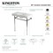 Kingston Brass 36" Ceramic Console Sink with Stainless Steel Legs, 8-Inch, 3-Hole, White/Polished Nickel KVPB36198W86 - alternate 2