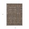 Homeroots 8' X 10' Chocolate Floral Washable Non Skid Indoor Outdoor Area Rug 564317 - alternate 4