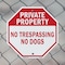 Signmission Private Property No Trespassing No, 10 Inch X 10 Inch, Aluminum Metal Signs OC-A-10-158 - alternate 4