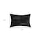 Homeroots 12" X 20" Black Patchwork Cowhide Lumbar Throw Pillow 544620 - alternate 2