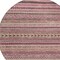 Homeroots 8' Pink And Taupe Round Striped Washable Indoor Outdoor Area Rug 615352 - alternate 2