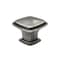 Richelieu Charlemagne Collection 1 7/32 in (31 mm) x 1 7/32 in (31 mm) Pewter Transitional Cabinet Knob BP81091142 - alternate 1