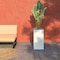 Leisuremod Basalt Tall Square Fiberstone & MgO Clay Planter, Weather-Resistant, Fully Assembled BP28W - alternate 3