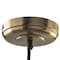 Sunlite Copper Bronze Vintage Inspired Metal Industrial 42in. Cord Triple Socket Pendant Fixture 07001-SU - alternate 2
