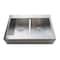 Kingston Brass 33-Inch Stainless Steel Apron-Front Double Bowl Farmhouse Kitchen Sink, 1-Hole with Strainer KGKTDF3324911 - alternate 1